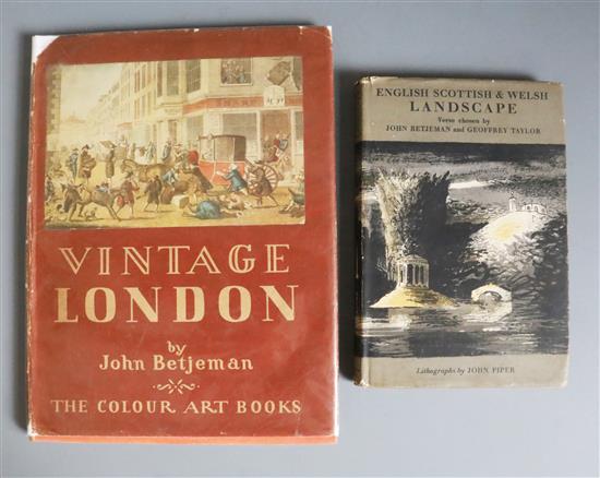 English, Scottish and Welsh Landscape, chosen by Betjeman, John and Taylor, Geoffrey, with lithographs by